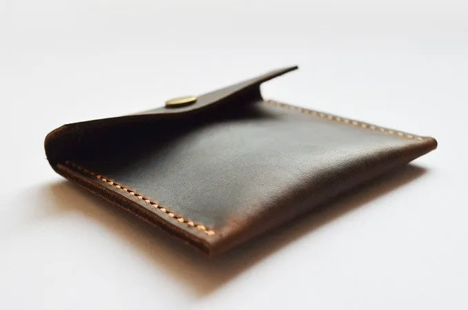Handmade Genuine Natural Leather Coin Holder, Leather Coin Organizer, Leather Coin Purse B10