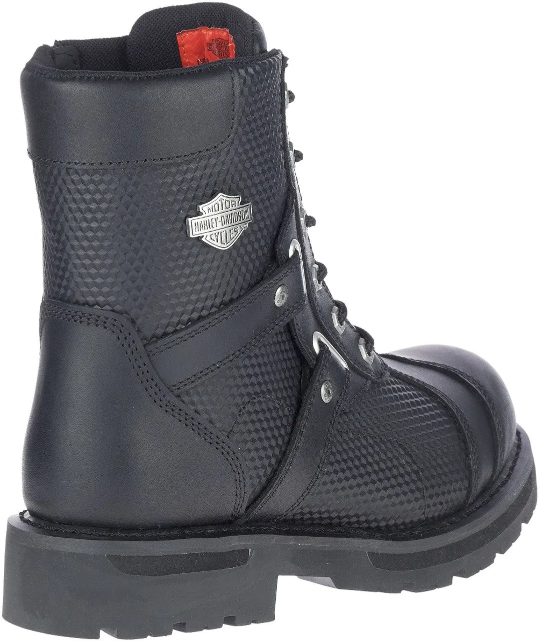 Harley-Davidson® Men's Stealth Carbon Lace 7-Inch Black Motorcycle Boots, D93788