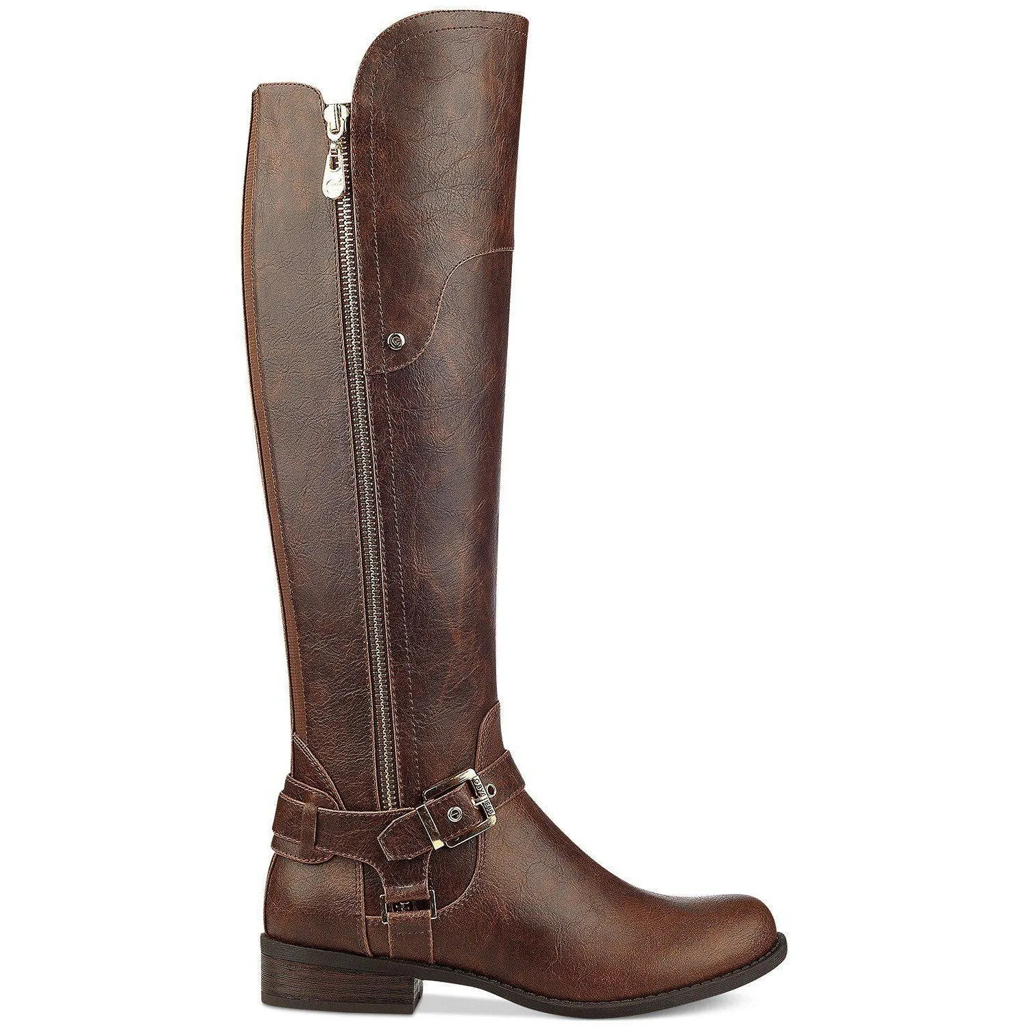 Harson Wide-Calf Tall Boots Brown