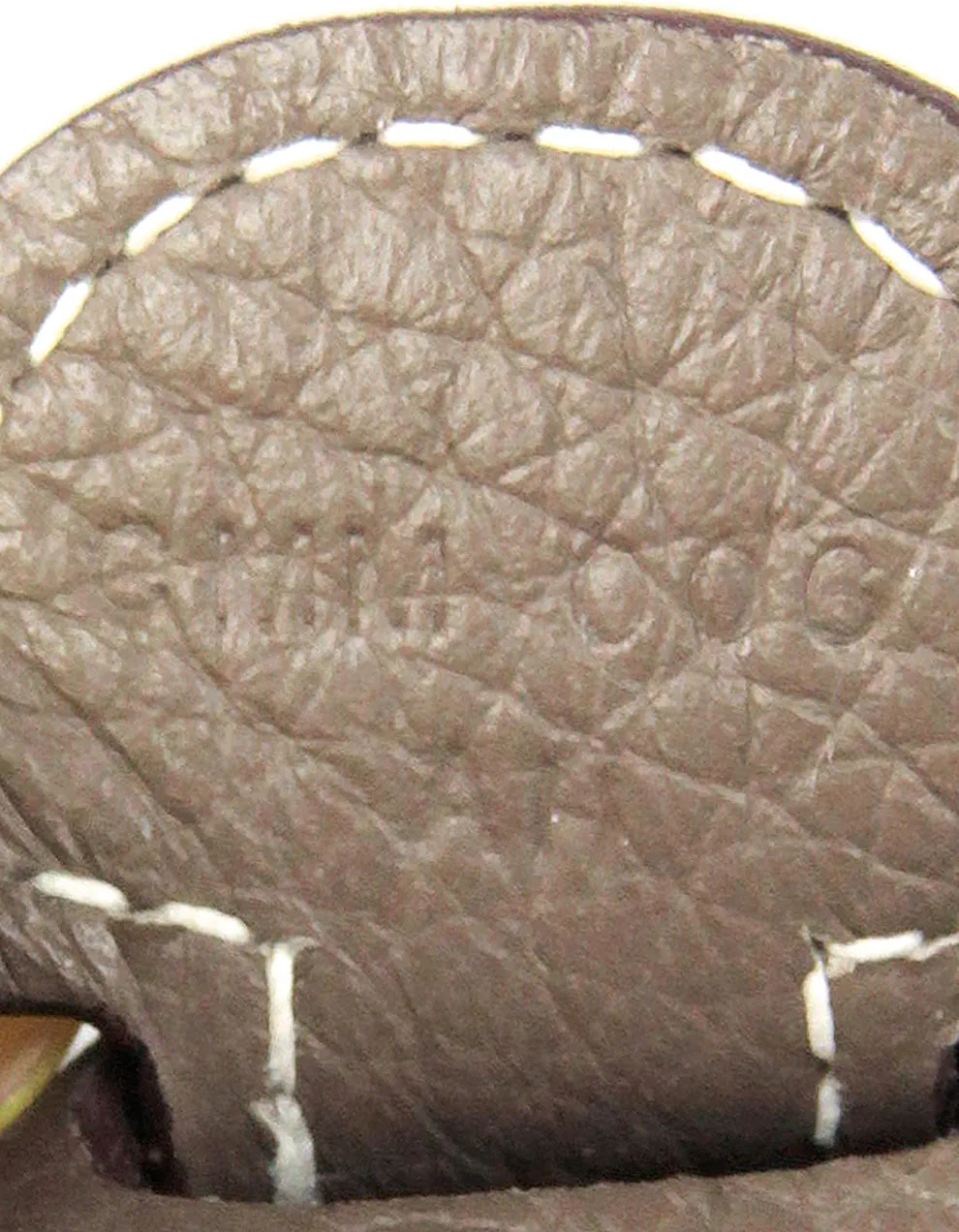 Hermes Etoupe Clemence Leather Evelyne III 29 PM Messenger Bag