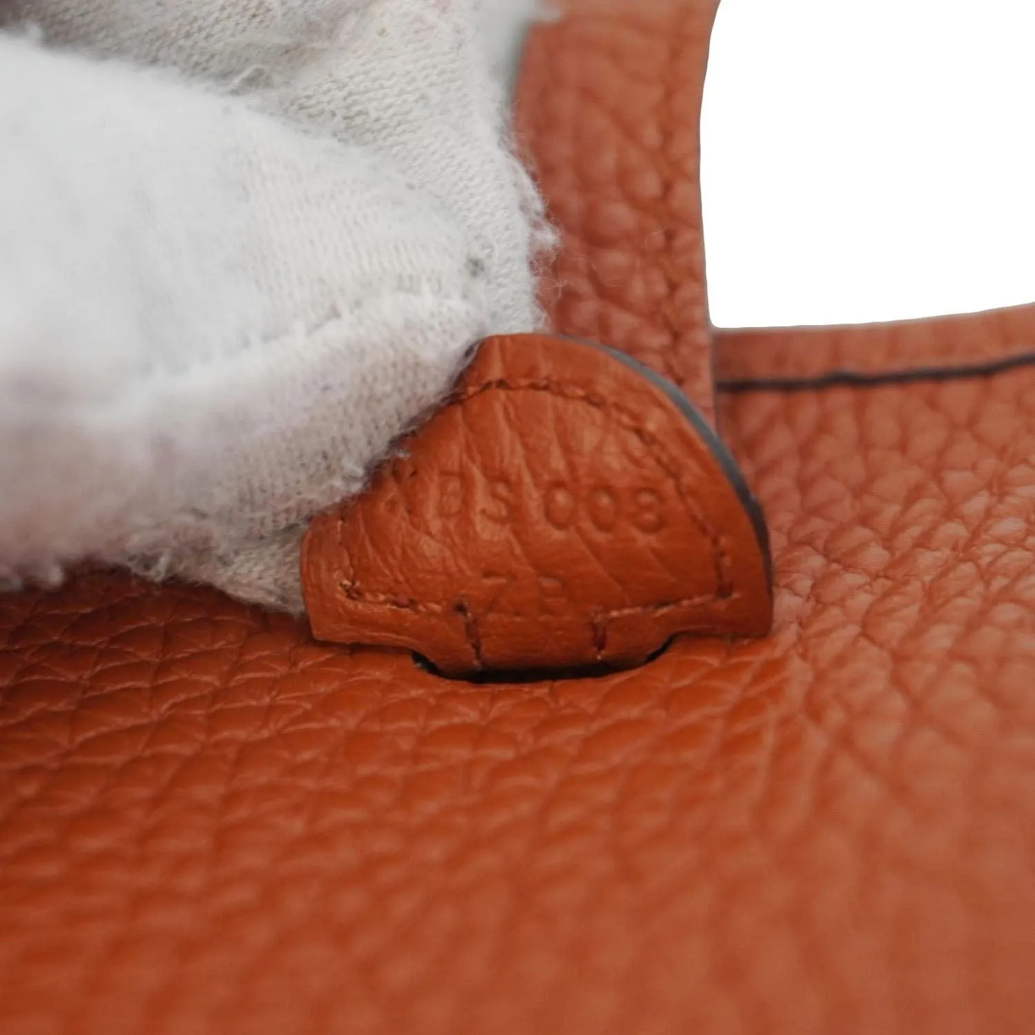 HERMES Evelyne Taurillon Leather Crossbody Bag Cuivre
