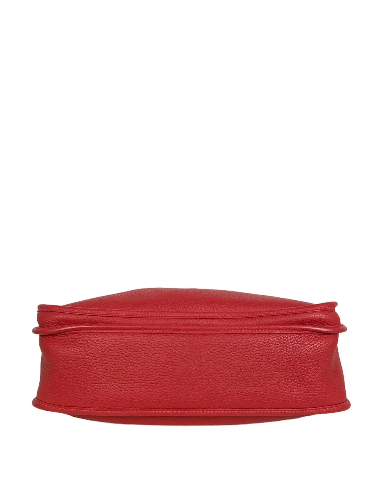 Hermes Red Clemence Leather Evelyne III GM Messenger Bag