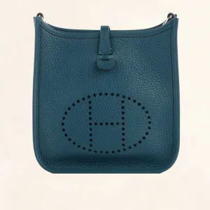 Hermès | Clemence Evelyne III in Colvert Turquoise | PM