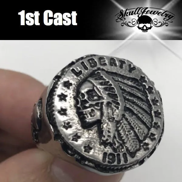 Hobo Coin - Indian Gold Quarter Eagle Ring (#048)