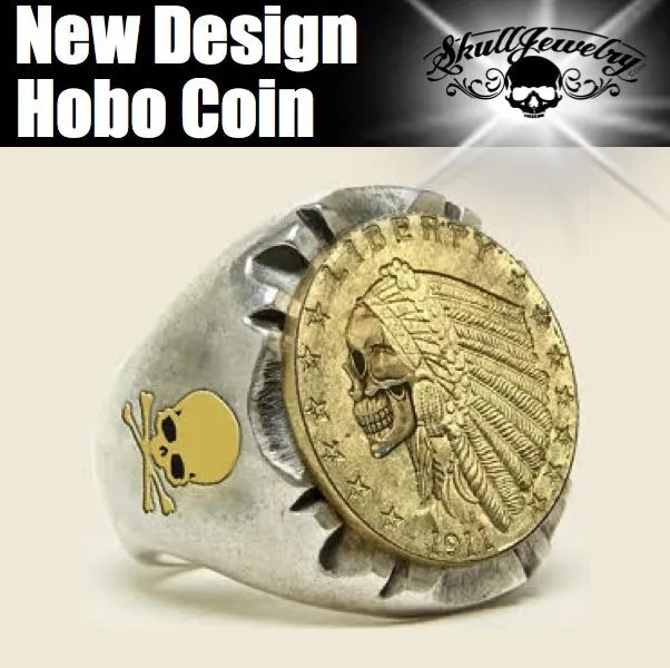 Hobo Coin - Indian Gold Quarter Eagle Ring (#048)
