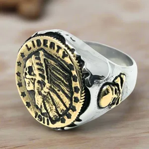 Hobo Coin - Indian Gold Quarter Eagle Ring (#048)
