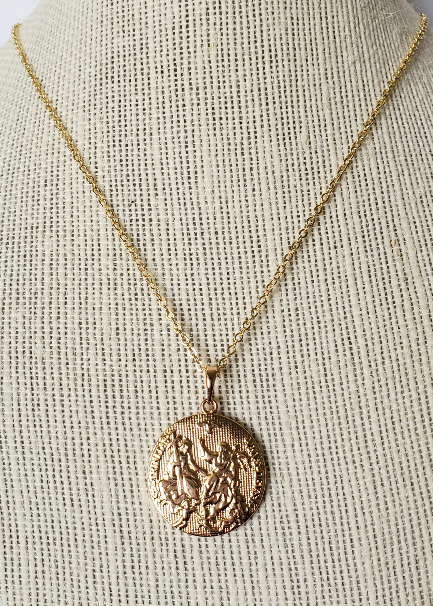 Holy Trinity Coin Necklace