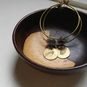 HOOP & COIN EARRING