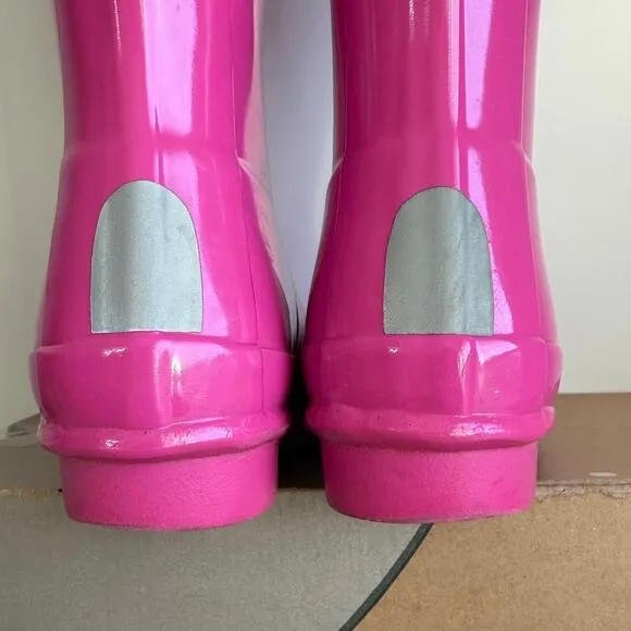 Hunter Original Tall Pink Buckle Kids Boots- SZ 5 Y- 6.5 W