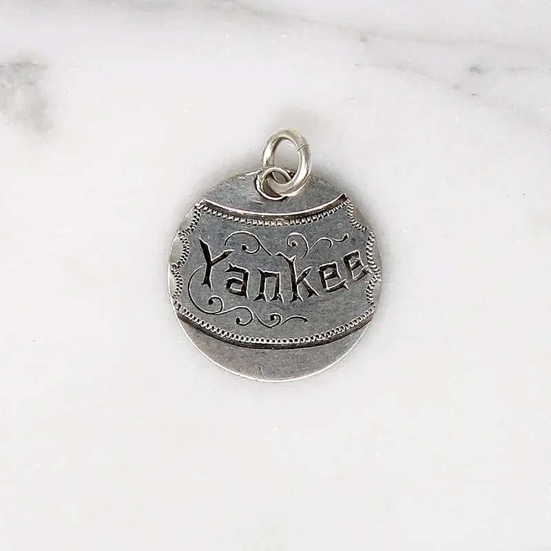 Individual Hand Engraved Victorian Silver Coin Charms