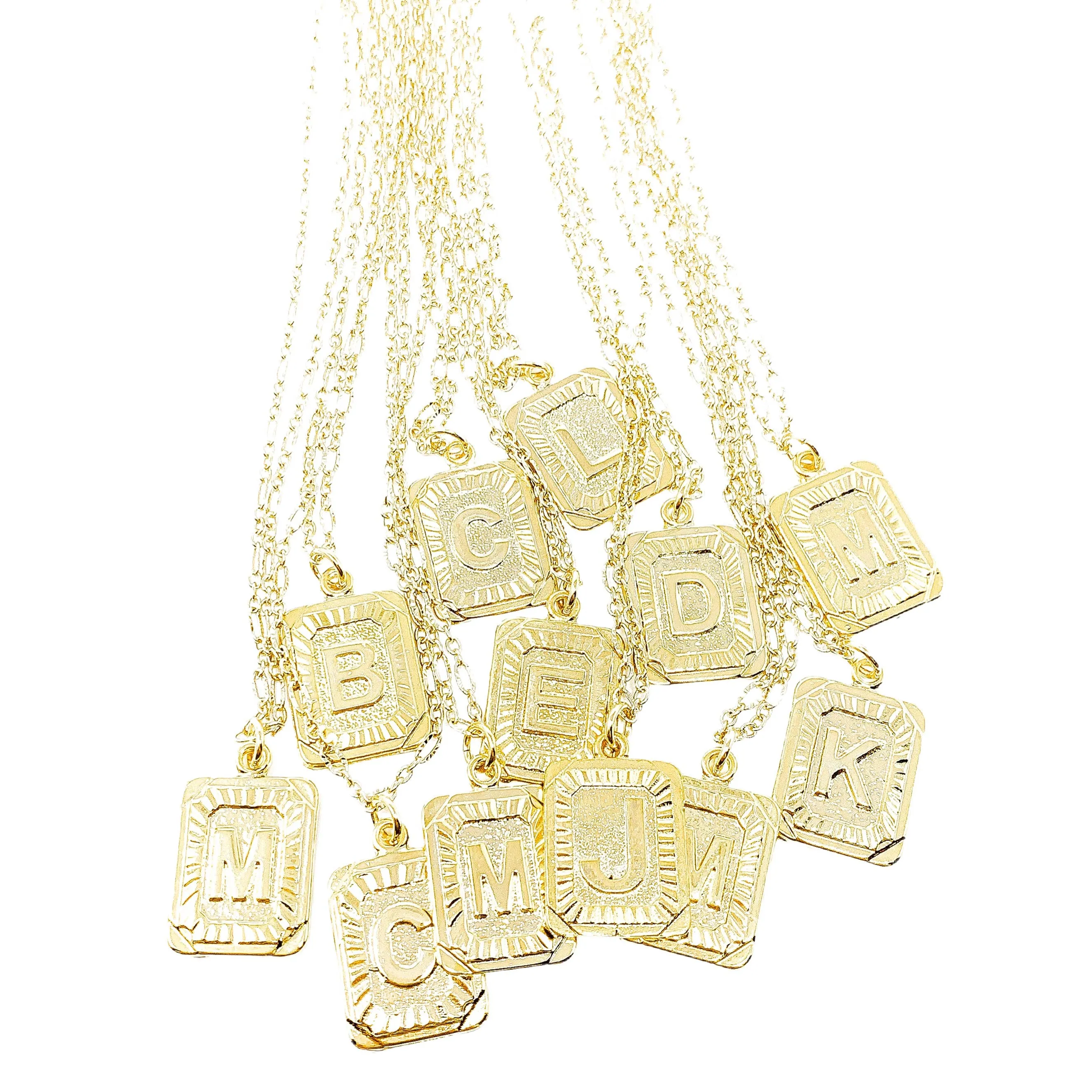 Initial Plate Necklace