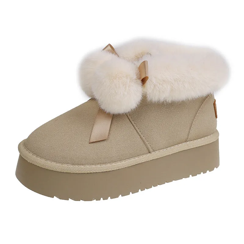INSTOCK-Thick-soled snow boots