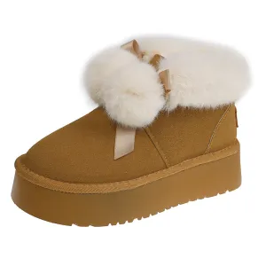 INSTOCK-Thick-soled snow boots