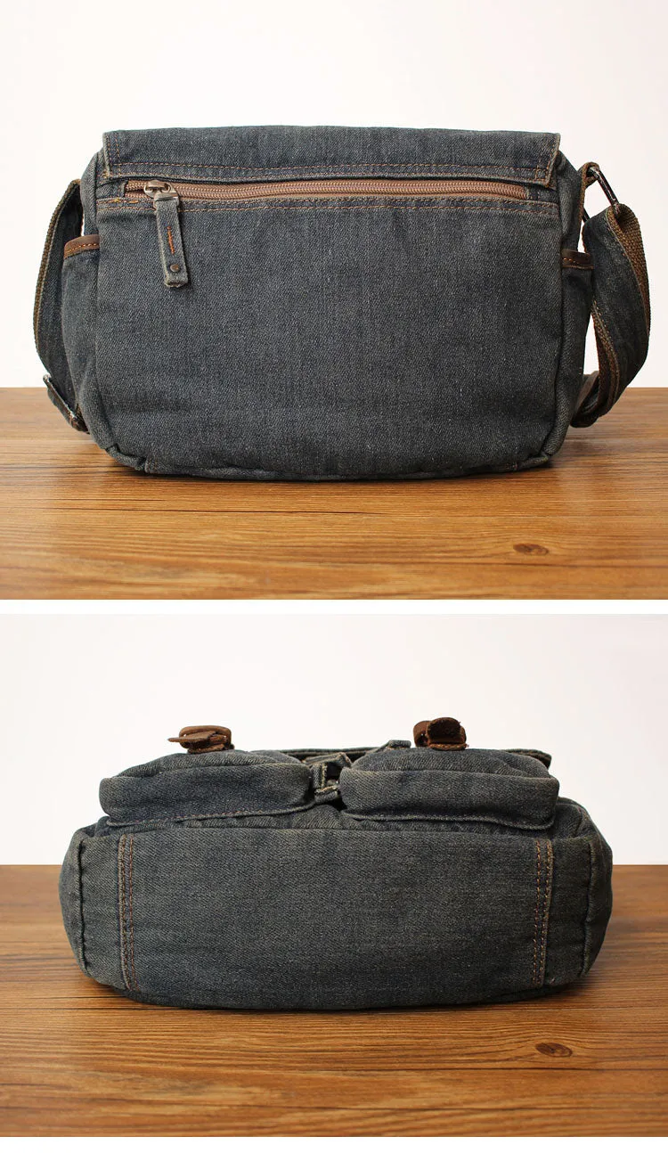 Jean Crossbody Purse Denim Crossbody Bags Denim Messenger Bag Jean Messenger Bag