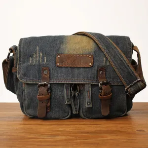 Jean Crossbody Purse Denim Crossbody Bags Denim Messenger Bag Jean Messenger Bag