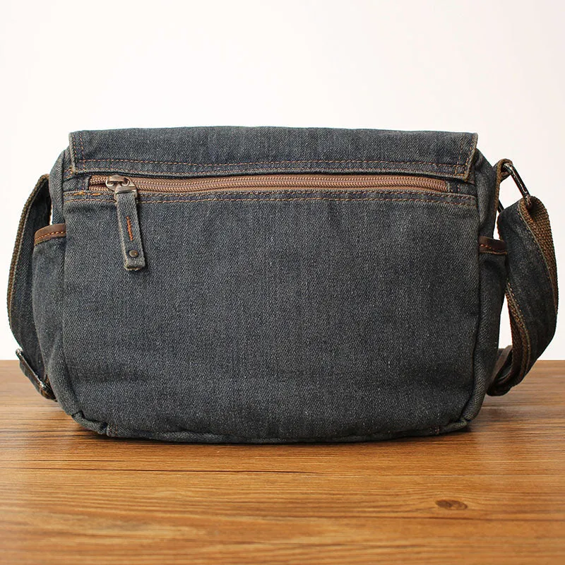 Jean Crossbody Purse Denim Crossbody Bags Denim Messenger Bag Jean Messenger Bag