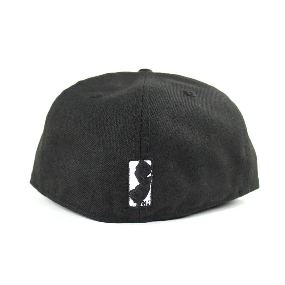 Jersey Script New Era 59Fifty Fitted Hat (Black Gray Under Brim)