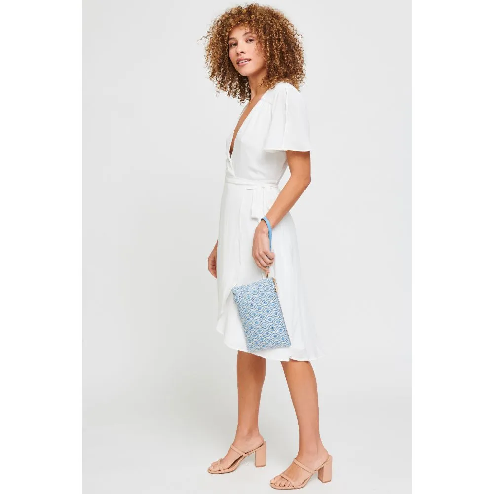 Joan - Jacquard Wristlet