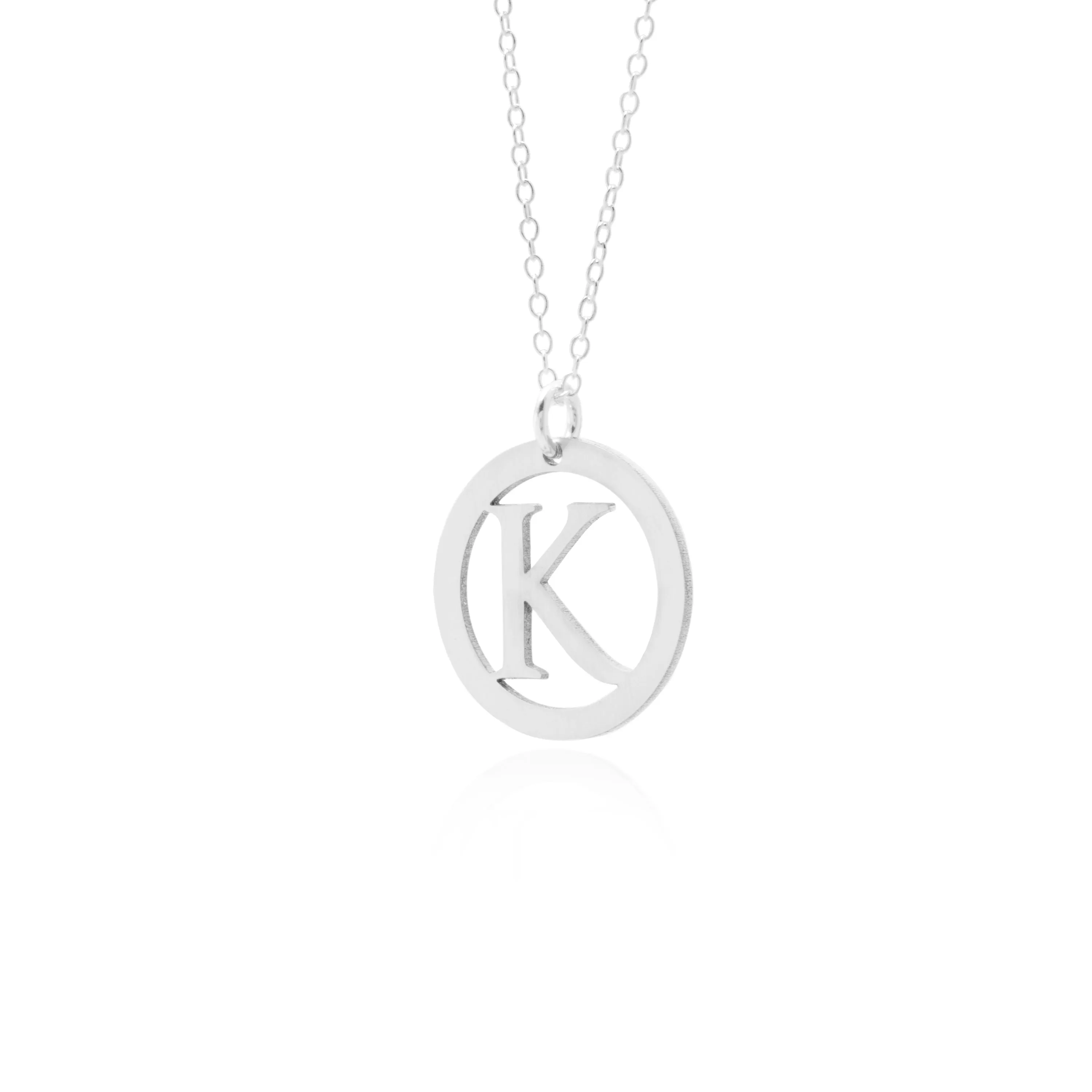 K Initial Necklace