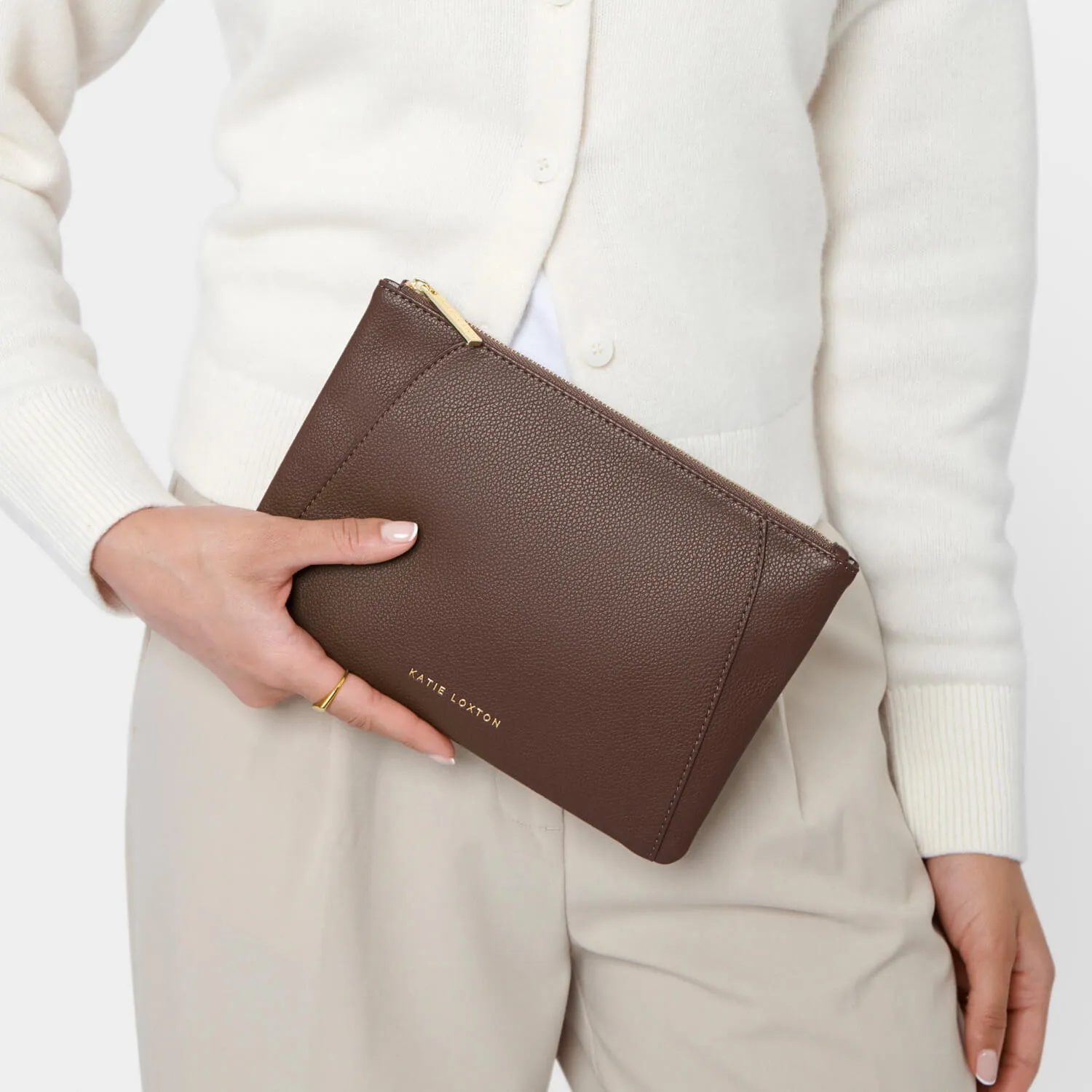 Katie Loxton Hana Pouch - Chocolate