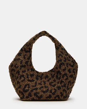 KINSLEY BEADED BAG LEOPARD