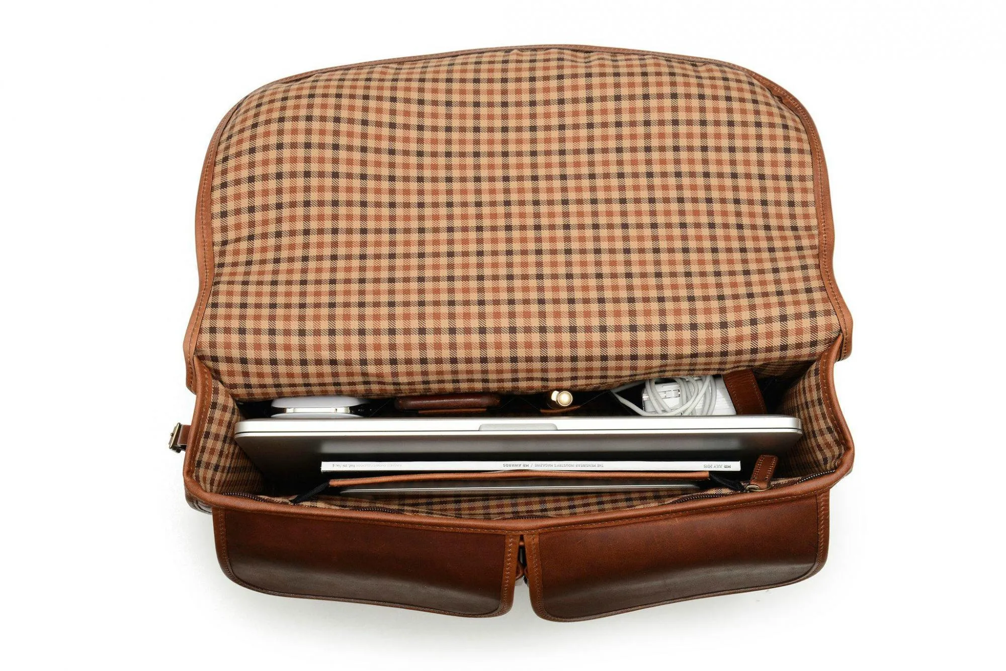 Korchmar Garfield Leather Laptop Messenger - Espresso
