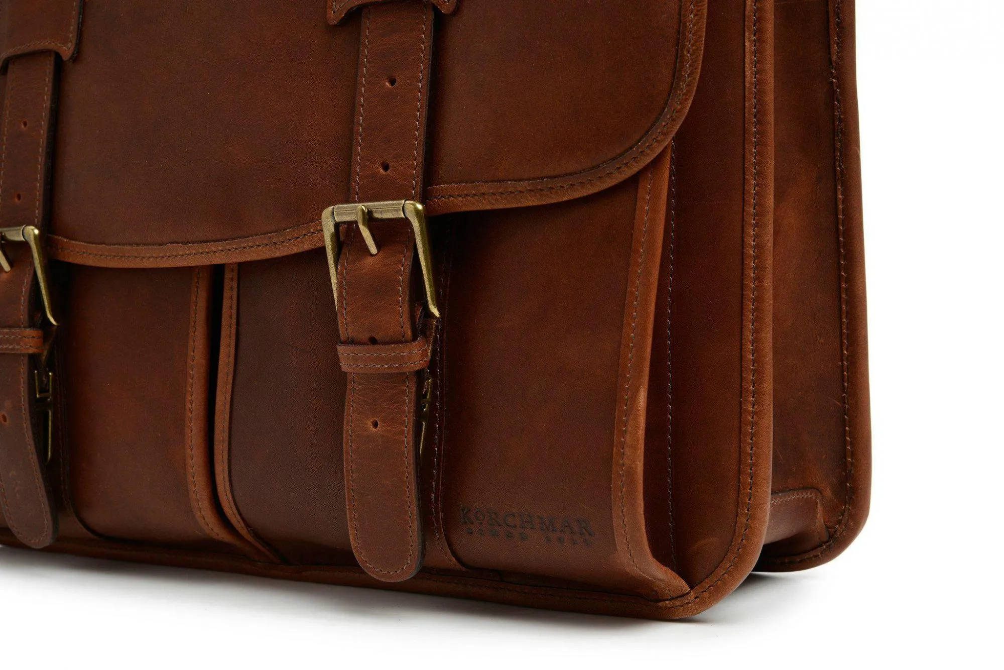 Korchmar Garfield Leather Laptop Messenger - Espresso