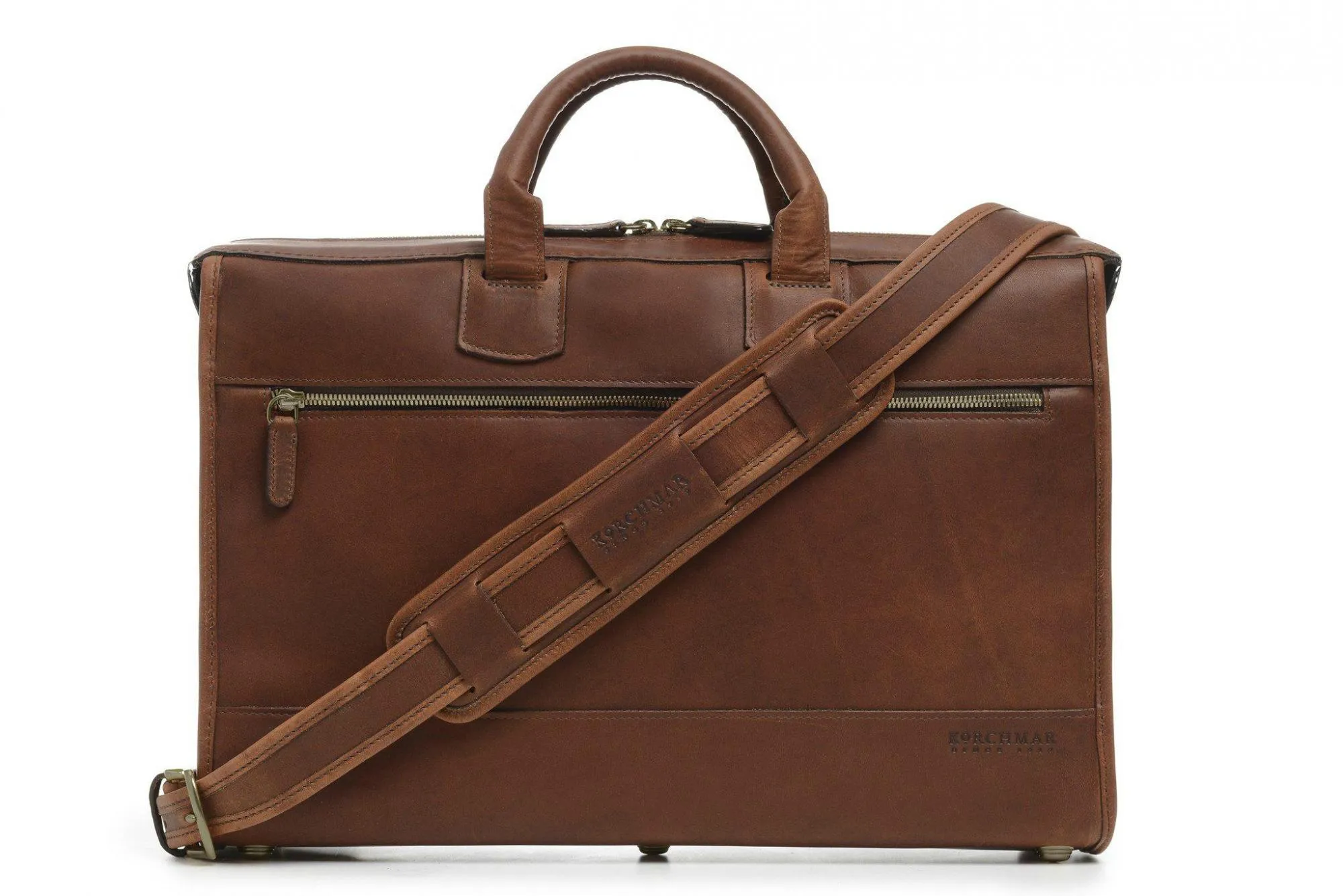 Korchmar Sawyer Slim Leather Laptop Briefcase