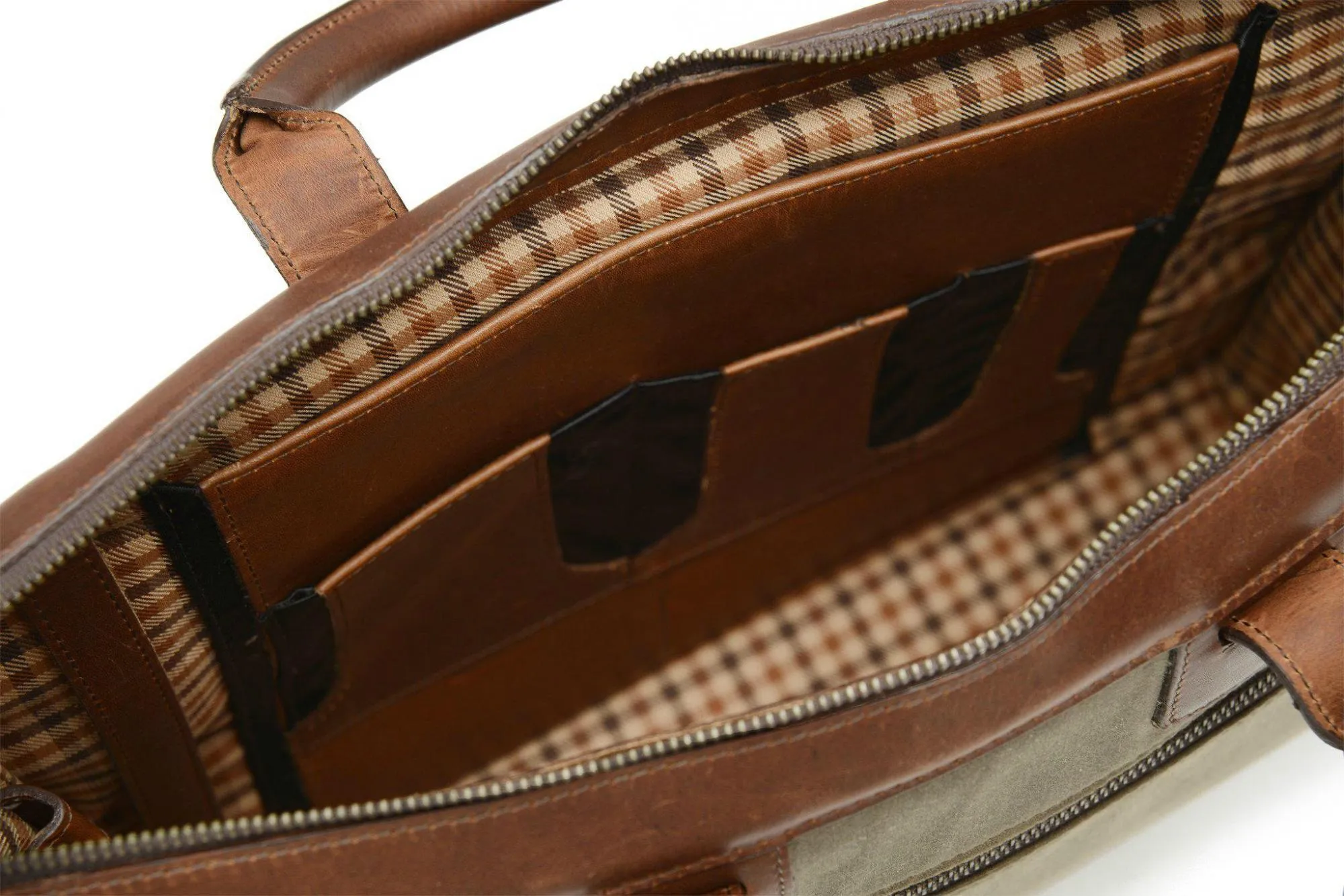 Korchmar Sawyer Slim Leather Laptop Briefcase