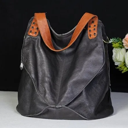 Large Capacity Fashionable Genuine Leather Sling Bag
