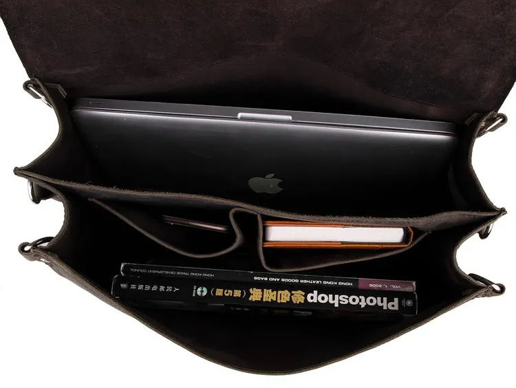 Large Leather Travel Bag, Leather Laptop Bags For Men, Best Briefcases For Men, Leather Holdall Bags 7072