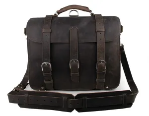 Large Leather Travel Bag, Leather Laptop Bags For Men, Best Briefcases For Men, Leather Holdall Bags 7072