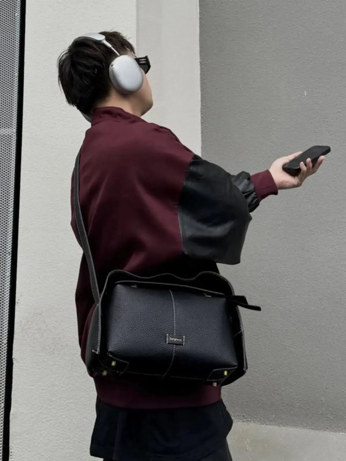 Leather Crossbody Handbag
