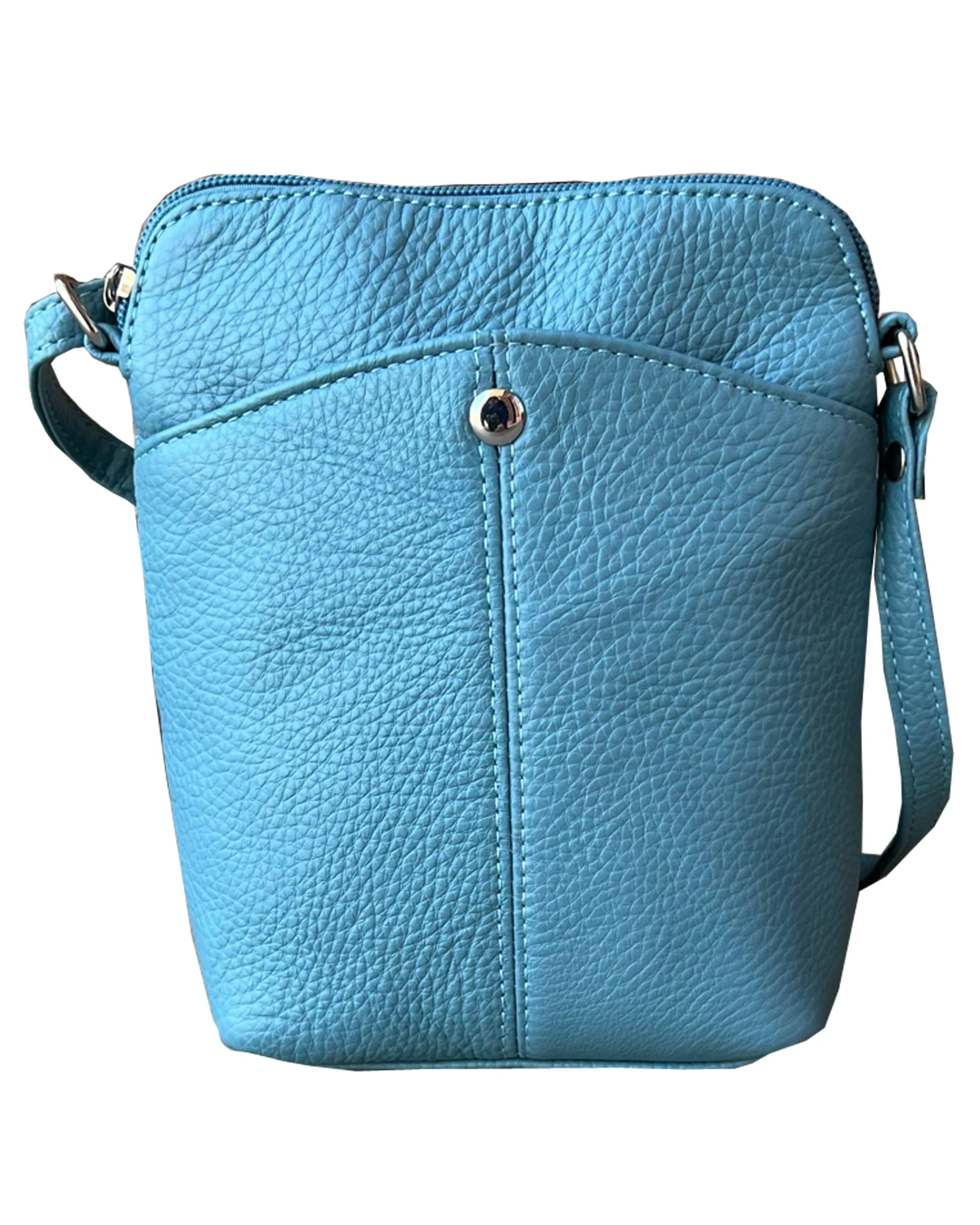 Light Brown Cowhide Women Mini crossbody shoulder bag phone pouch