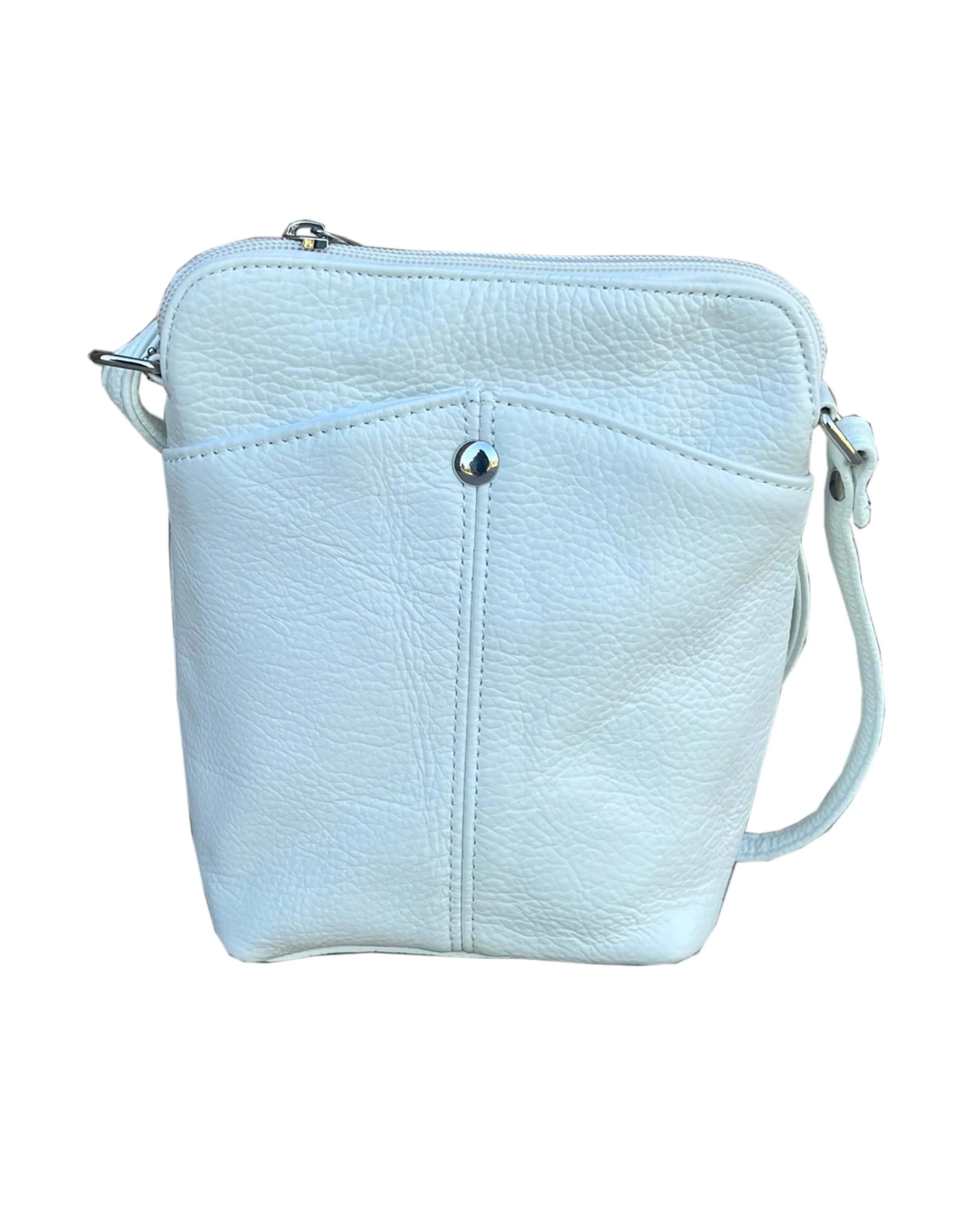 Light Brown Cowhide Women Mini crossbody shoulder bag phone pouch