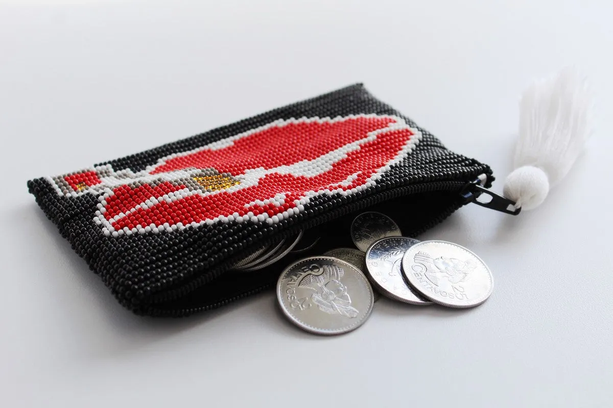 Lips Glass Bead Coin Purse