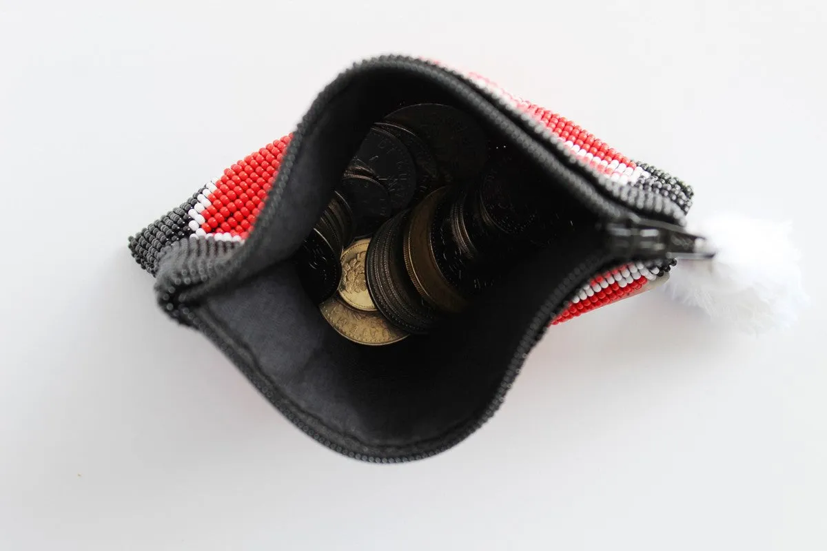 Lips Glass Bead Coin Purse