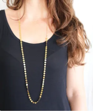 Long Coin Necklace