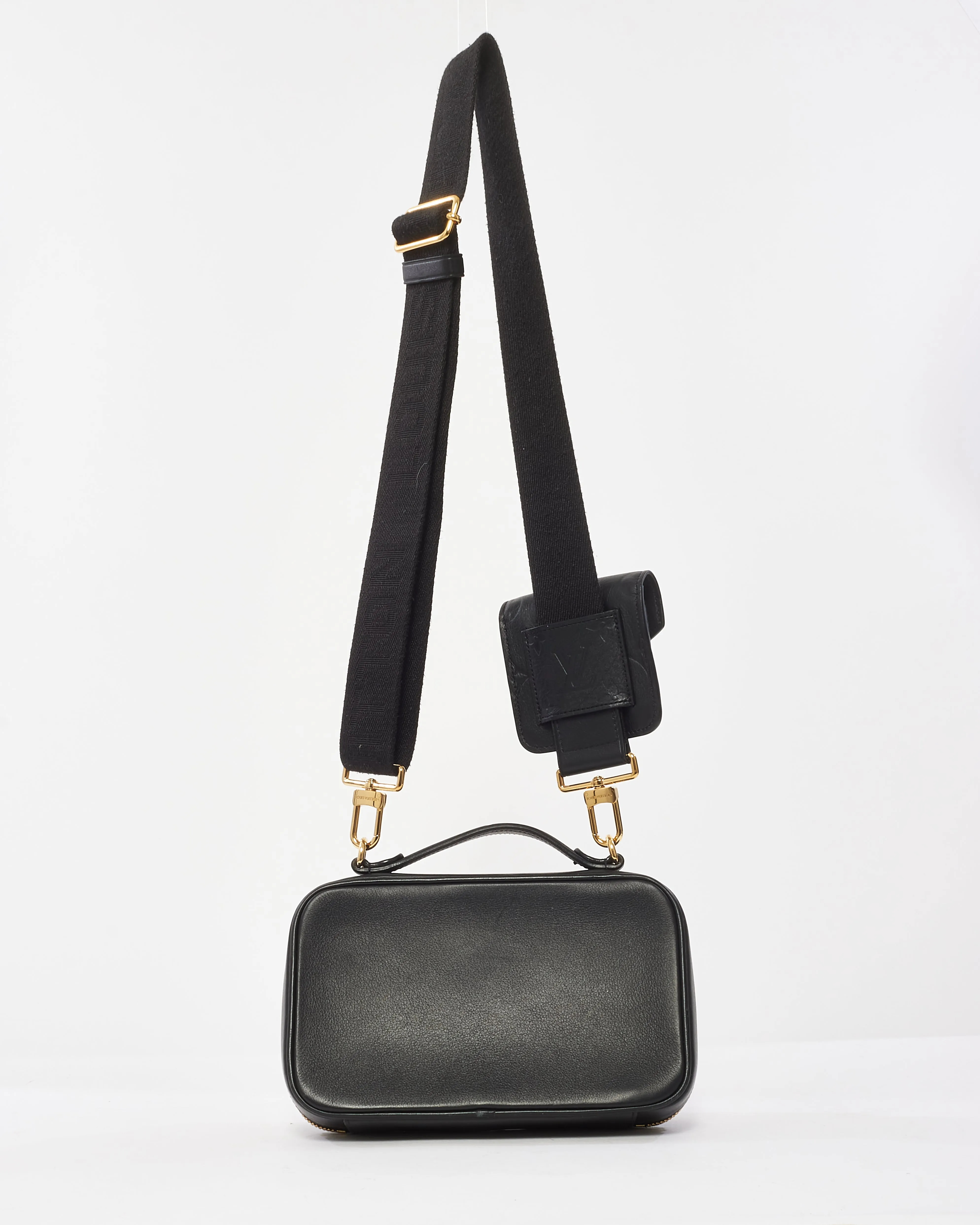 Louis Vuitton Black Monogram Empreinte Leather Utility Crossbody Bag