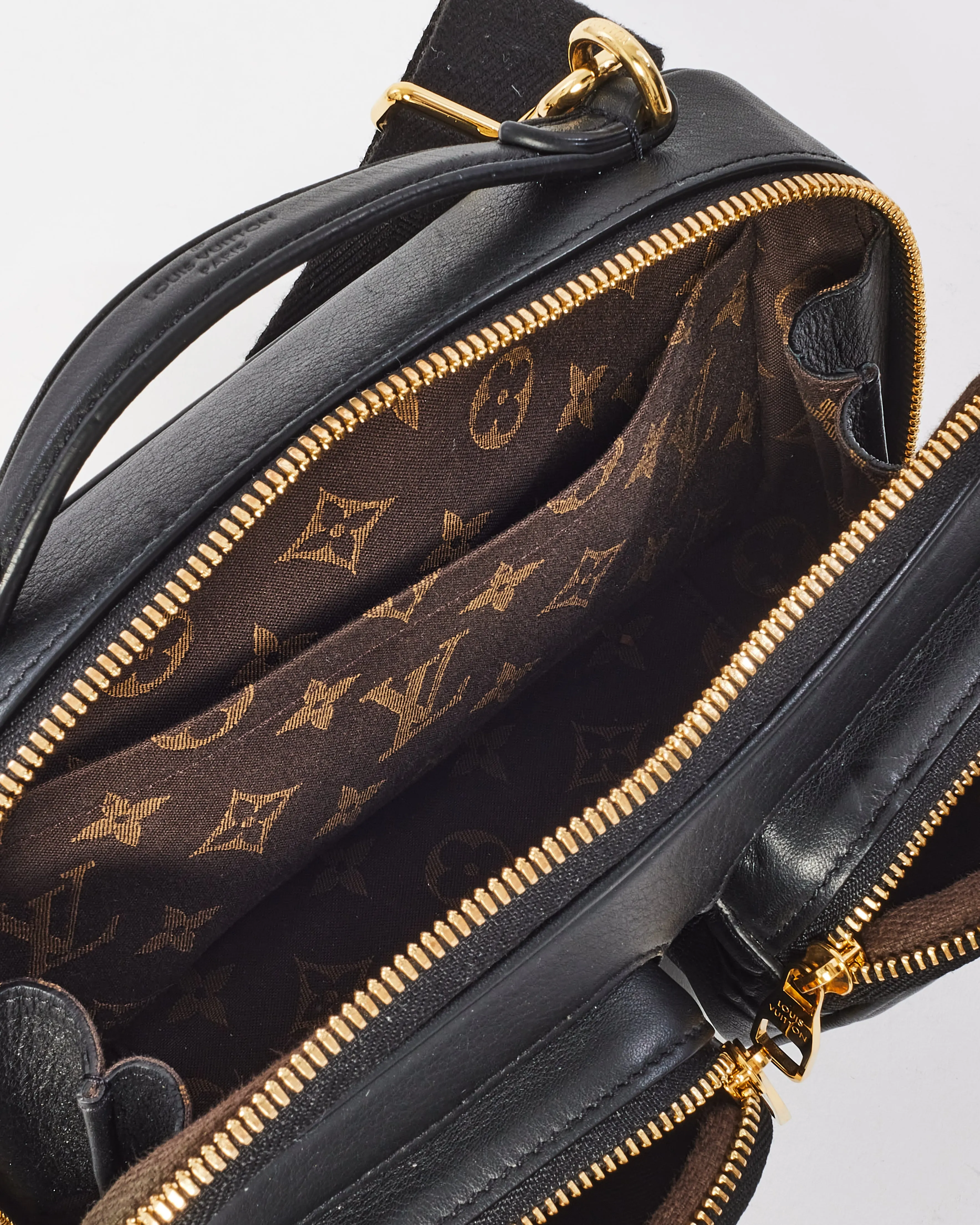 Louis Vuitton Black Monogram Empreinte Leather Utility Crossbody Bag