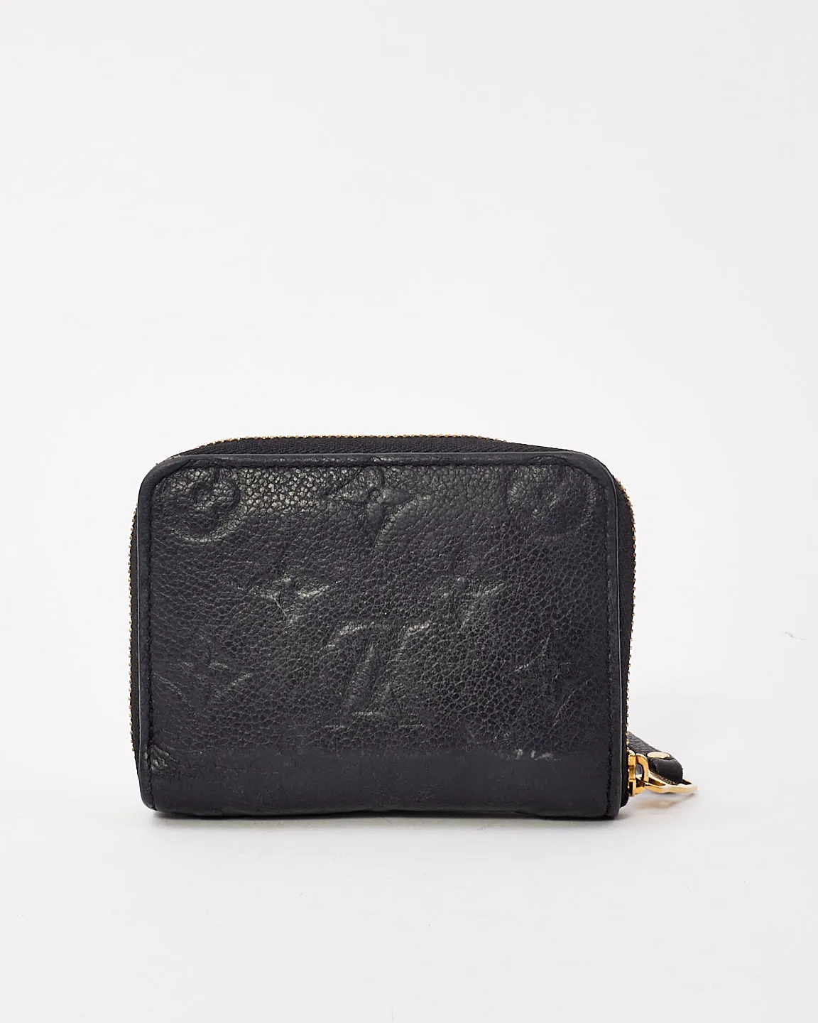 Louis Vuitton Black Monogram Empreinte Leather Zippy Coin Purse