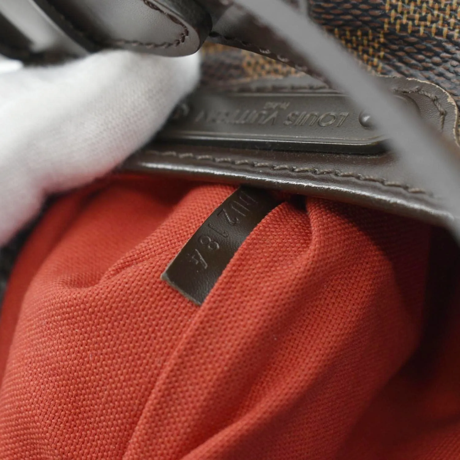 LOUIS VUITTON Bloomsbury Damier Ebene Crossbody Bag Brown