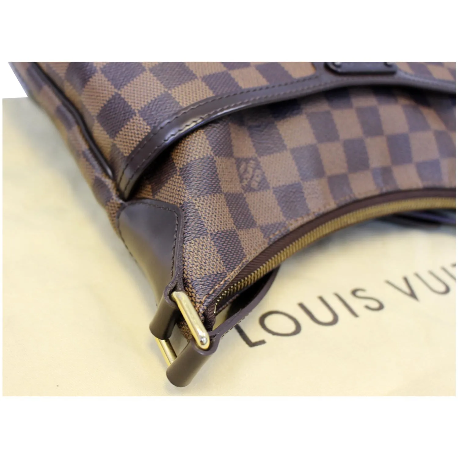LOUIS VUITTON Bloomsbury PM Damier Ebene Crossbody Bag Brown