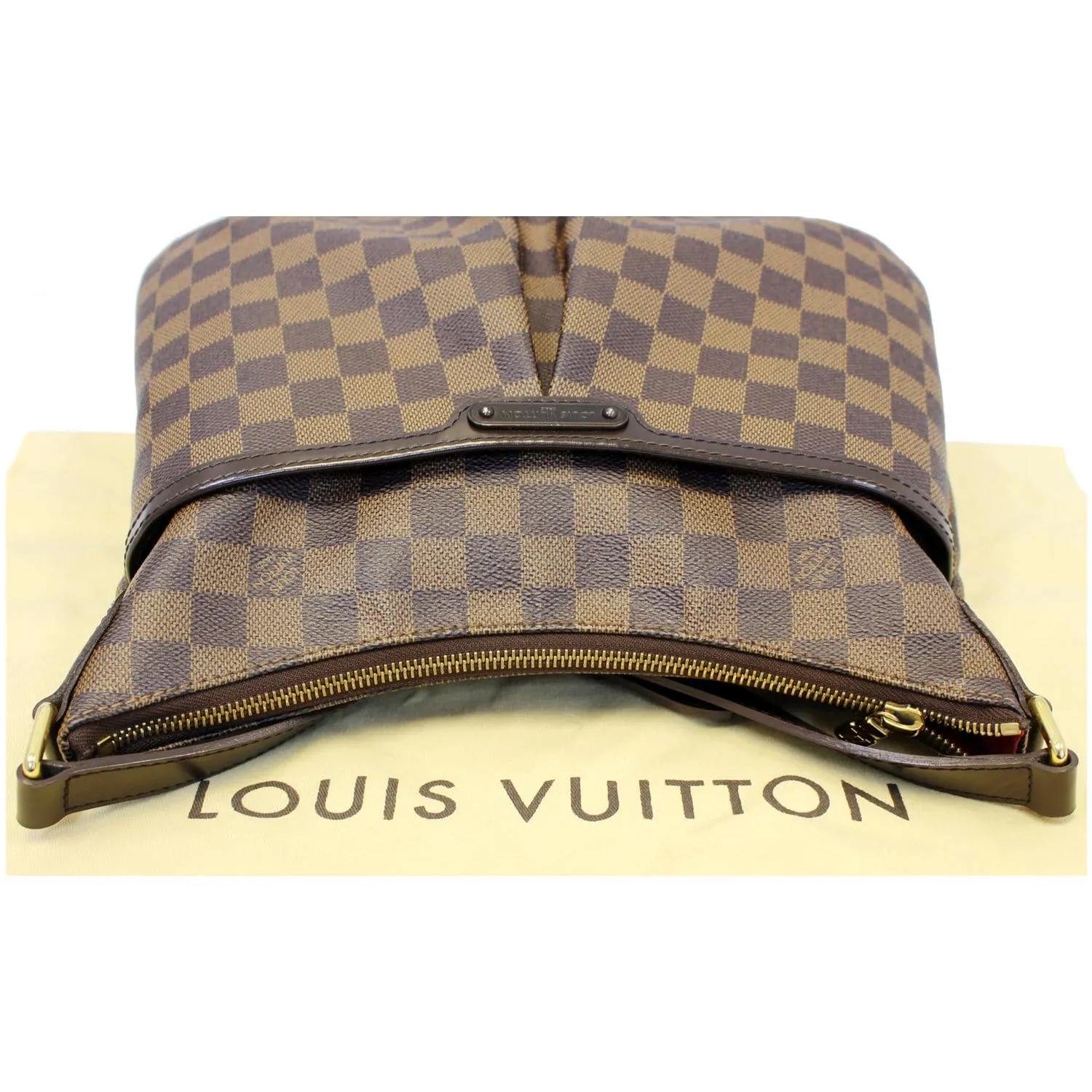 LOUIS VUITTON Bloomsbury PM Damier Ebene Crossbody Bag Brown