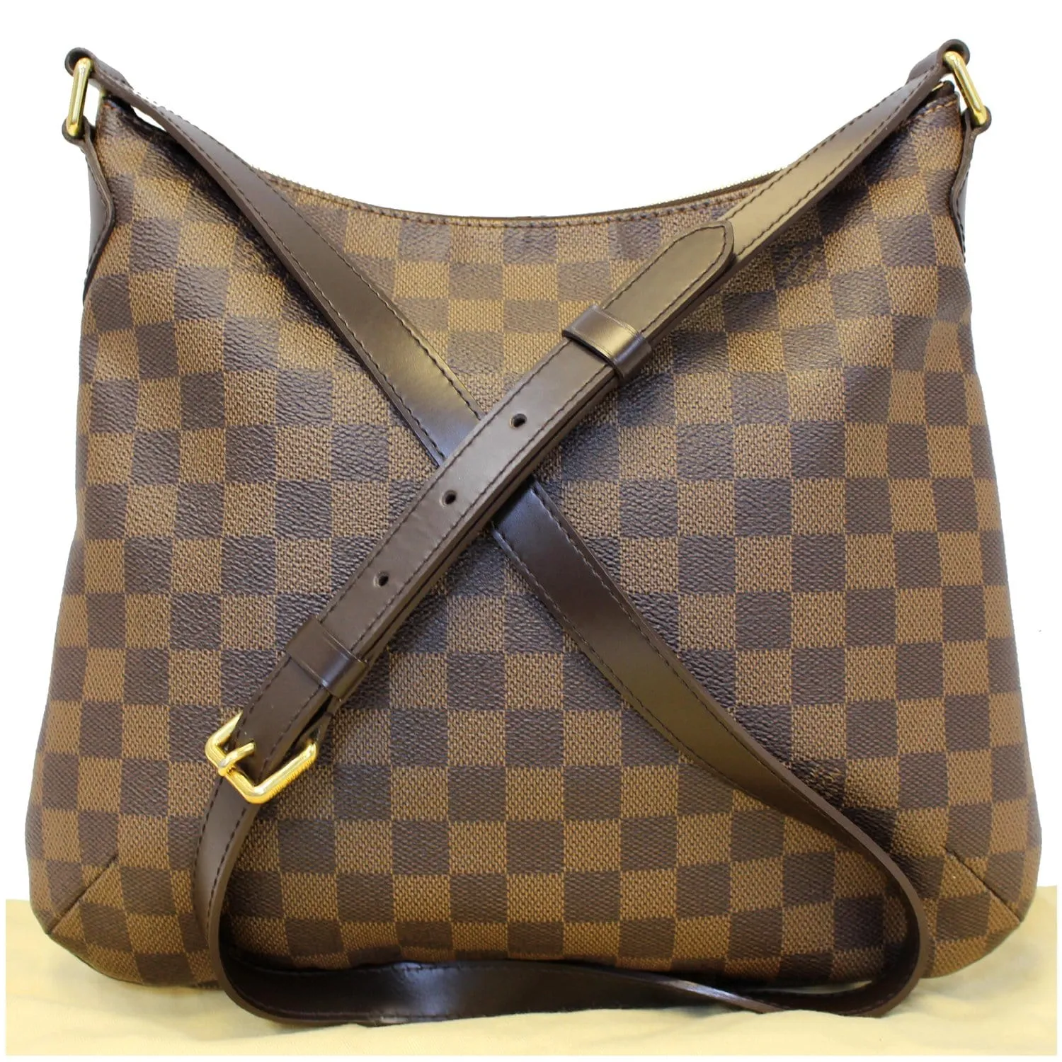 LOUIS VUITTON Bloomsbury PM Damier Ebene Crossbody Bag Brown