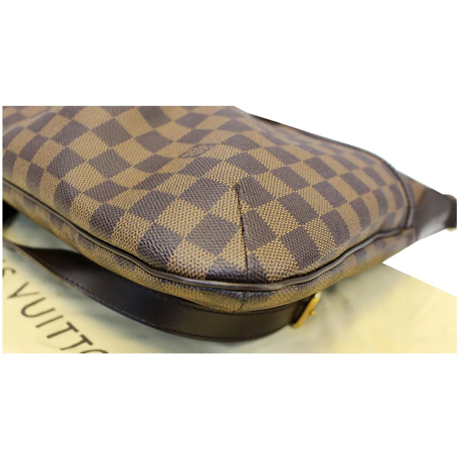 LOUIS VUITTON Bloomsbury PM Damier Ebene Crossbody Bag Brown