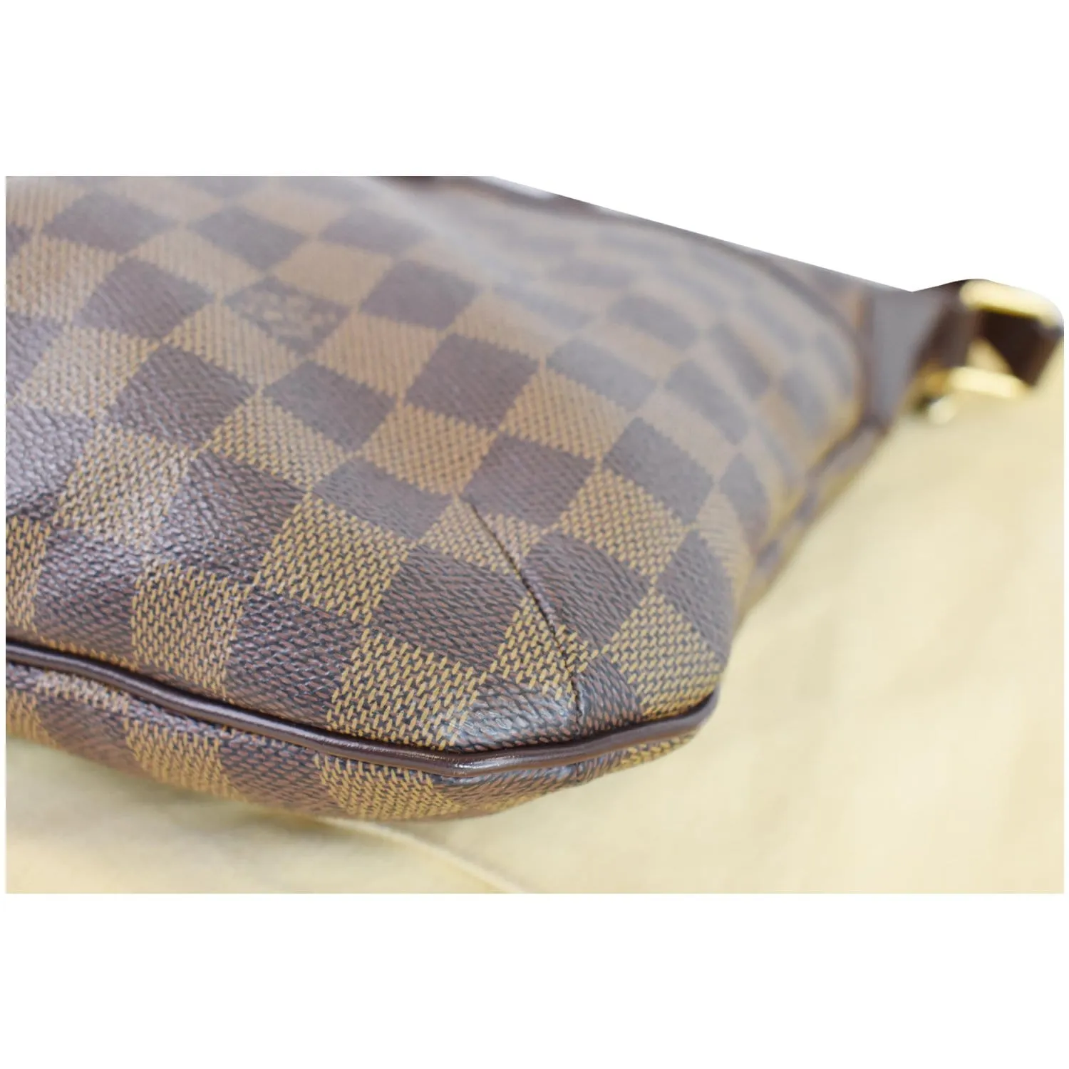 LOUIS VUITTON Bloomsbury PM Damier Ebene Crossbody Bag Brown