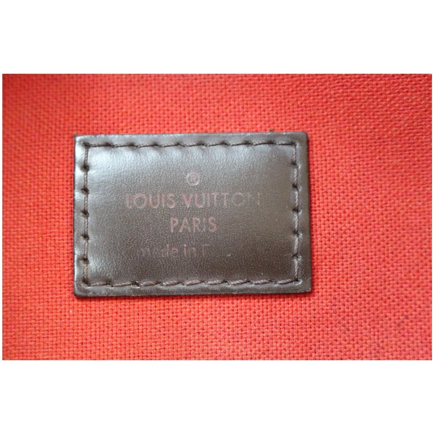 LOUIS VUITTON Bloomsbury PM Damier Ebene Crossbody Bag Brown