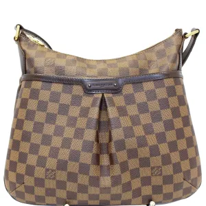 LOUIS VUITTON Bloomsbury PM Damier Ebene Crossbody Bag Brown