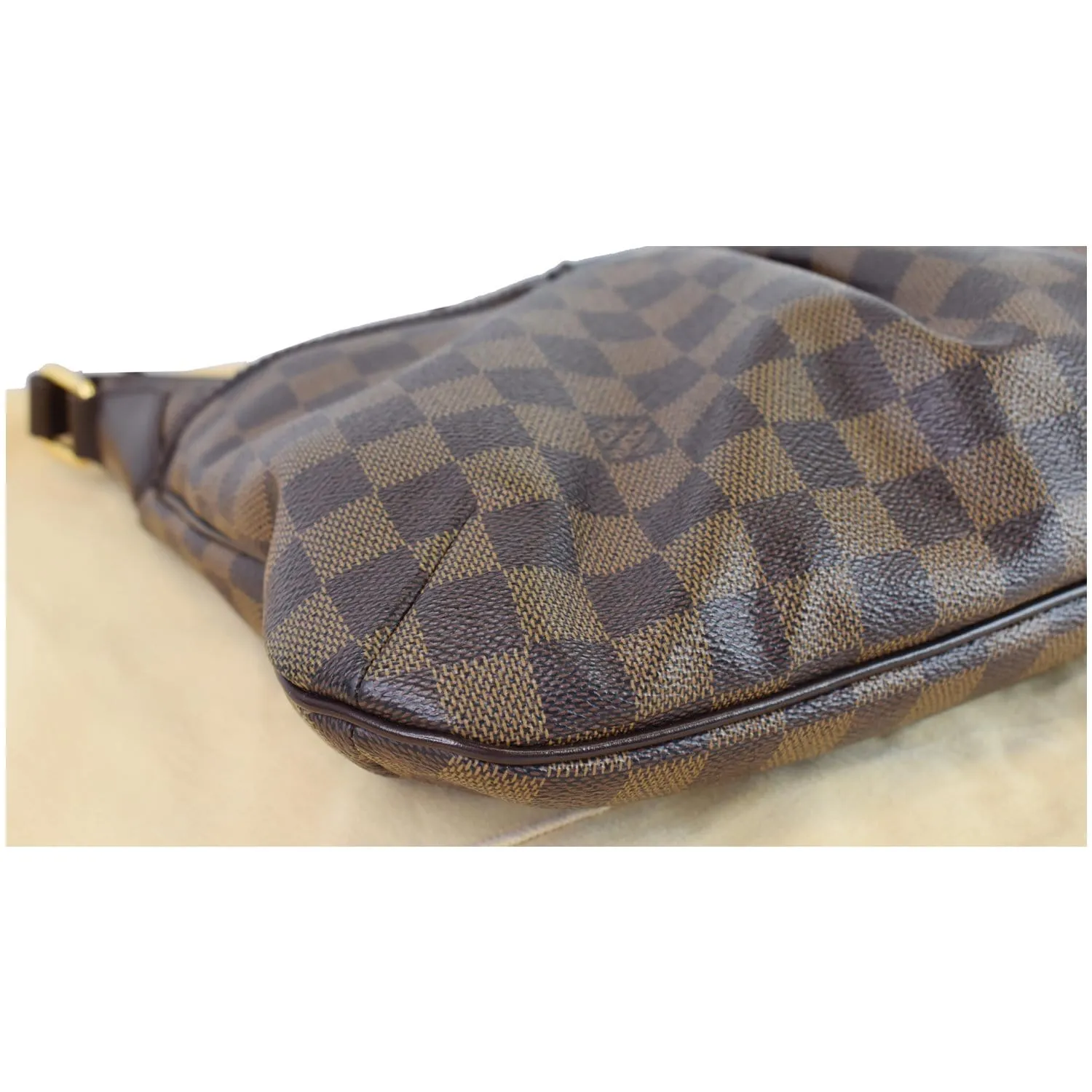 LOUIS VUITTON Bloomsbury PM Damier Ebene Crossbody Bag Brown